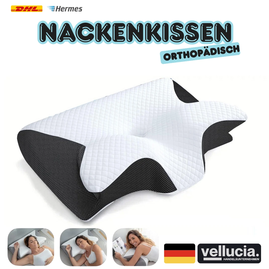 Neck Therapy Pillow Memory Foam Charcoal Orthopedi